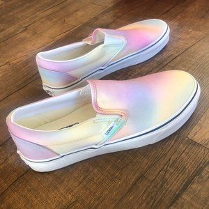NIB VANS SLIP-ON AURA SHIFT RAINBOW TIE DYE 8